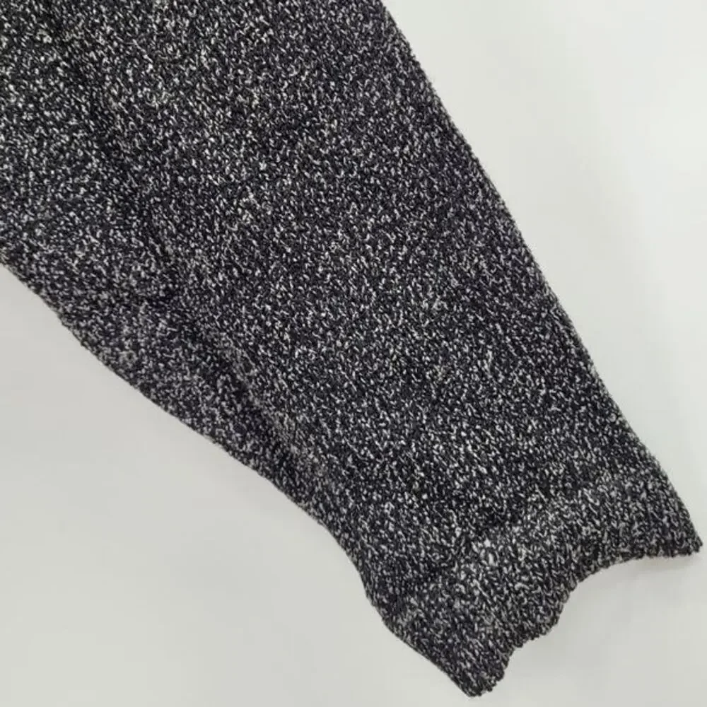 Helen HSU N.Y. Vintage Gray Speckled Knit Button Cowl Neck‎ Lagenlook Sweater